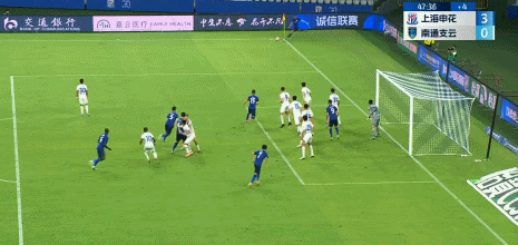 路易斯头槌破门 申花3-0领先支云